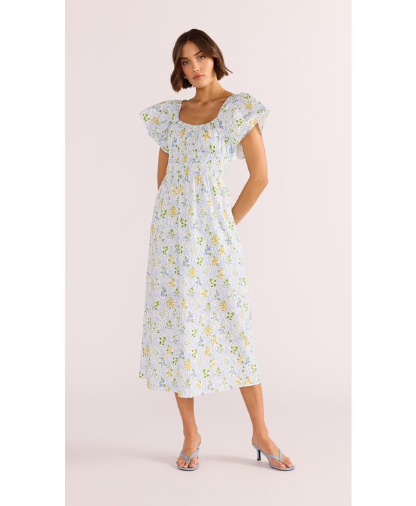 Mink Pink Meadow Flutter Midi Dress