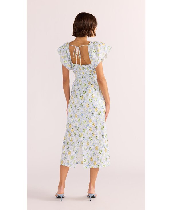 Mink Pink Meadow Flutter Midi Dress