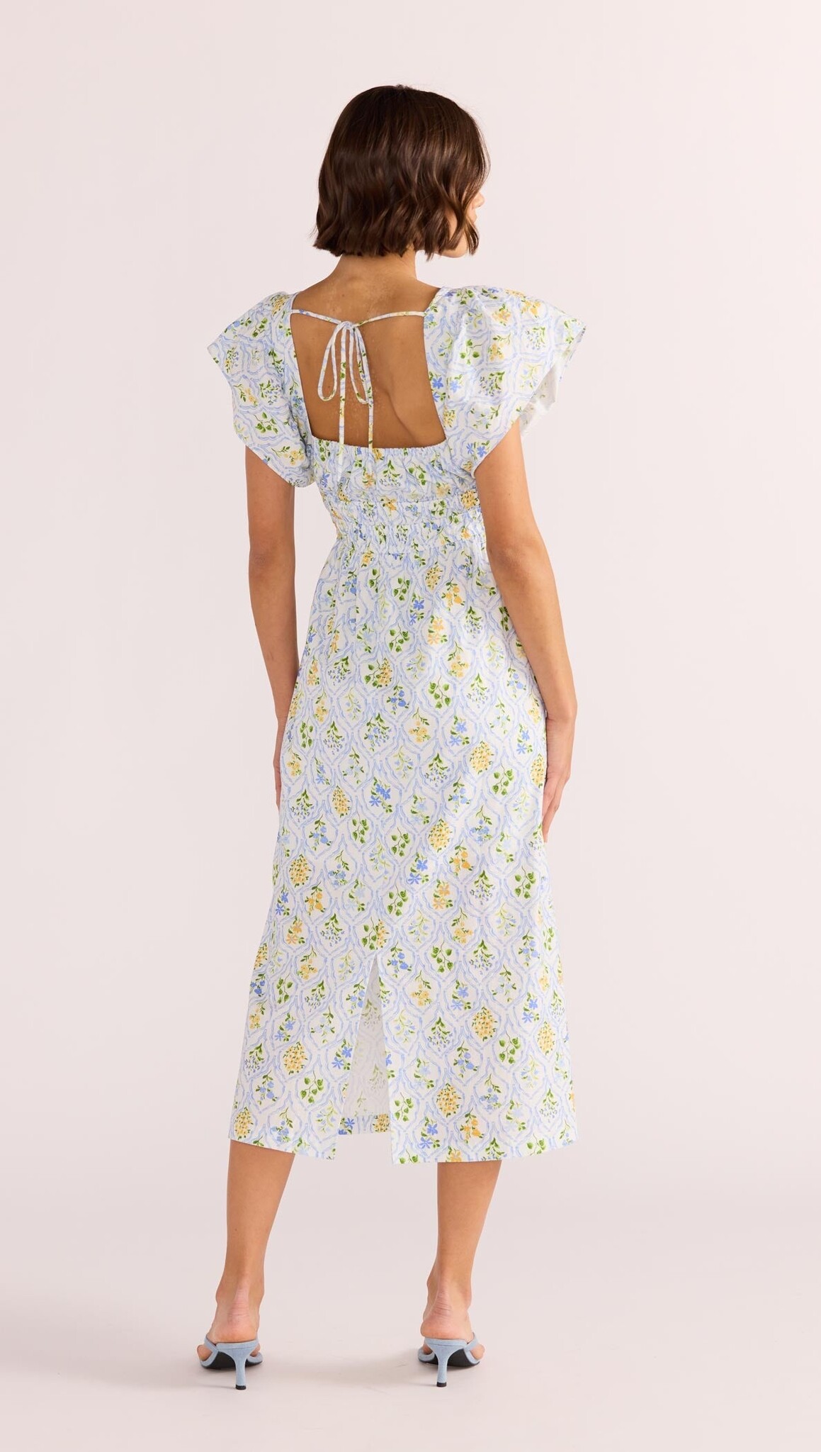 Mink Pink Meadow Flutter Midi Dress