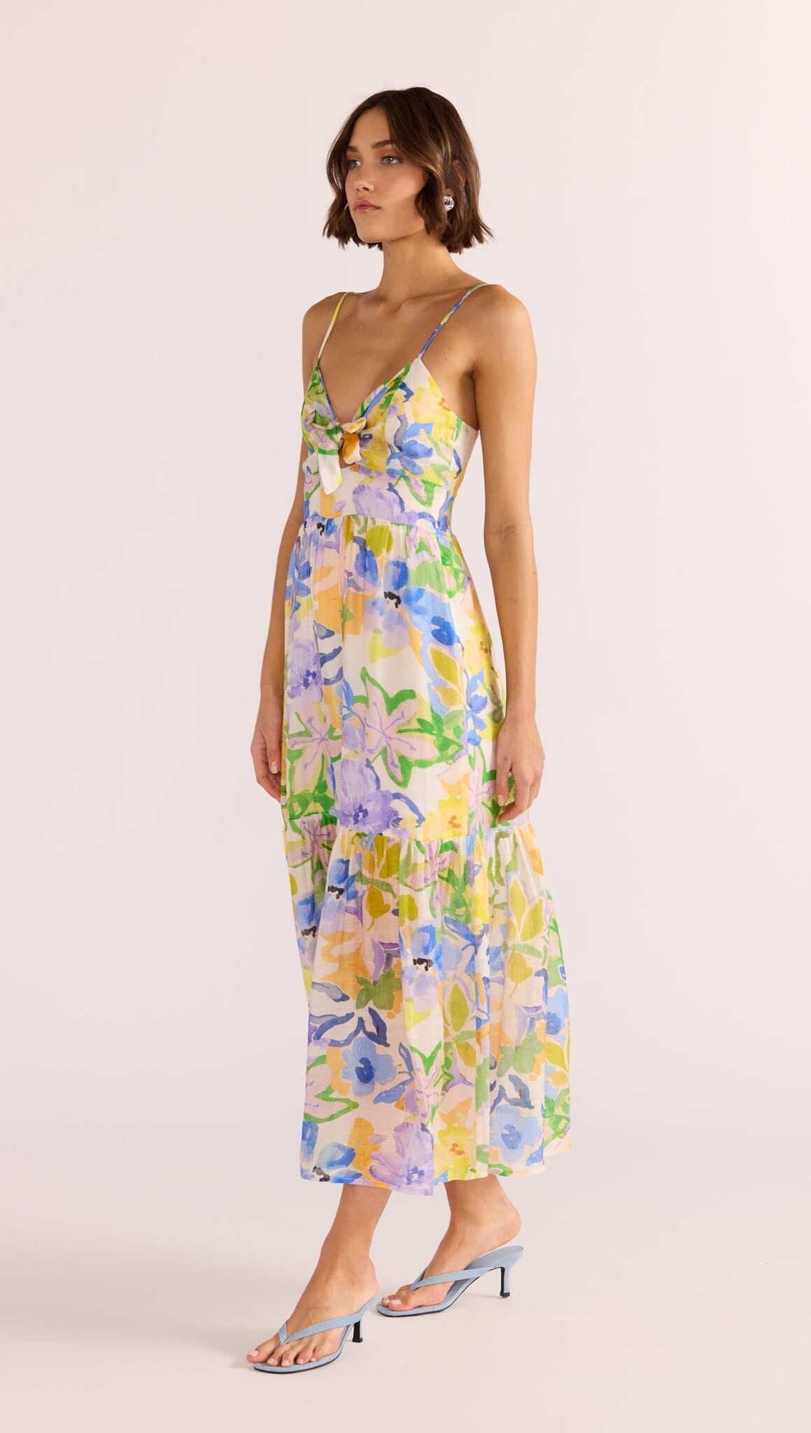 Mink Pink Fable Tie Midi Dress