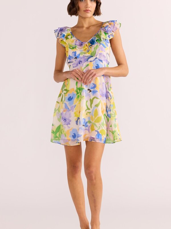 Mink Pink Fable Frill Mini Dress
