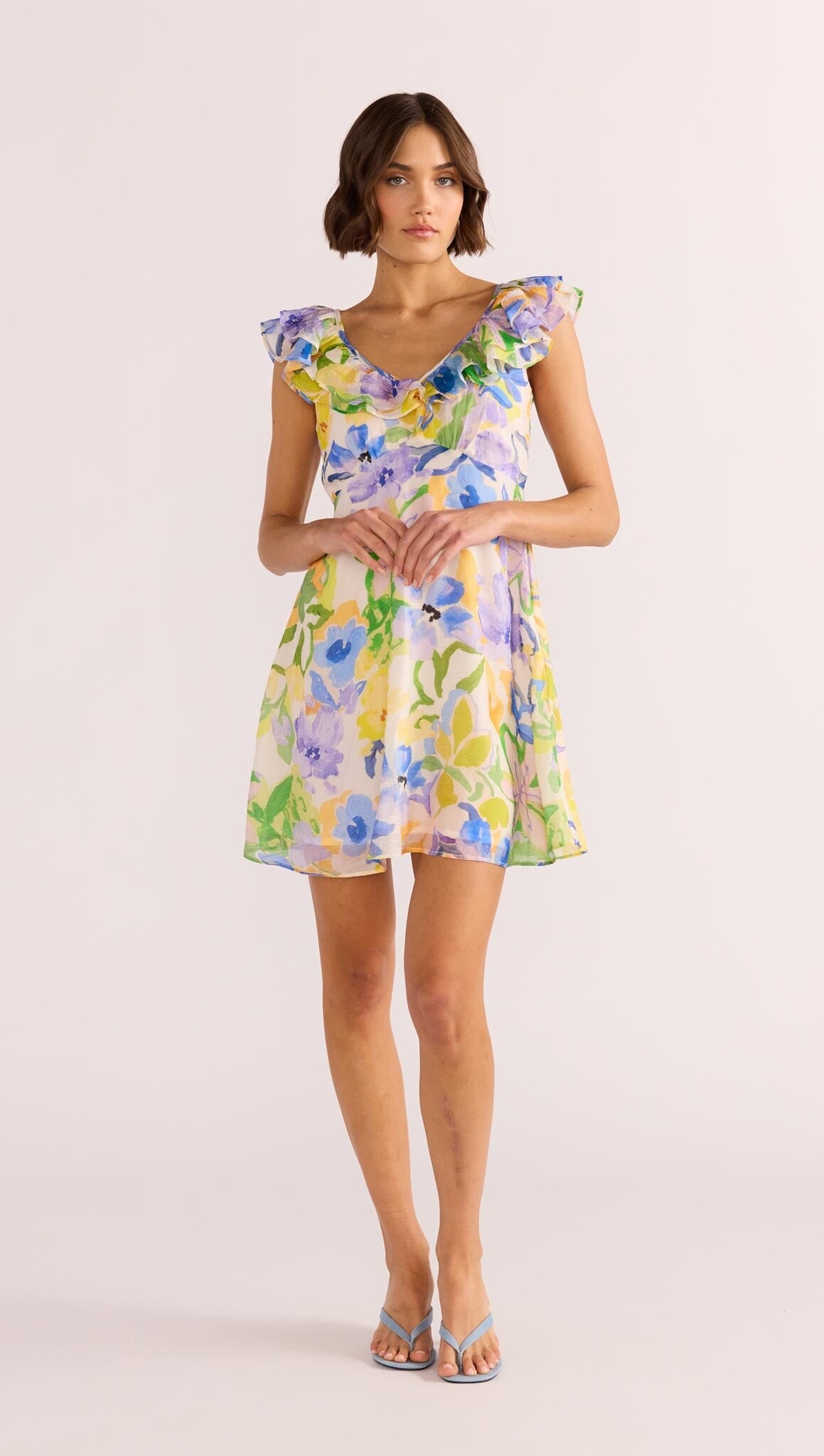 Mink Pink Fable Frill Mini Dress