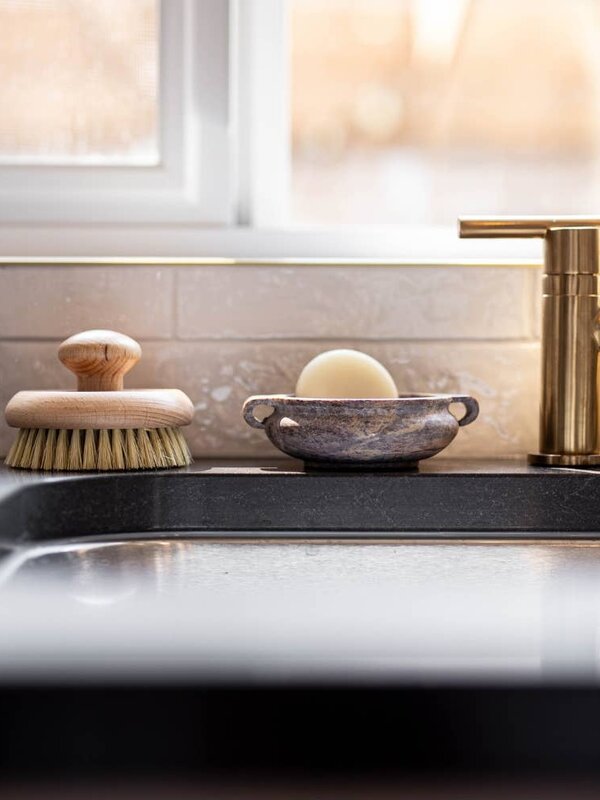 Luxe B Pampas Grass Soapstone Bowl