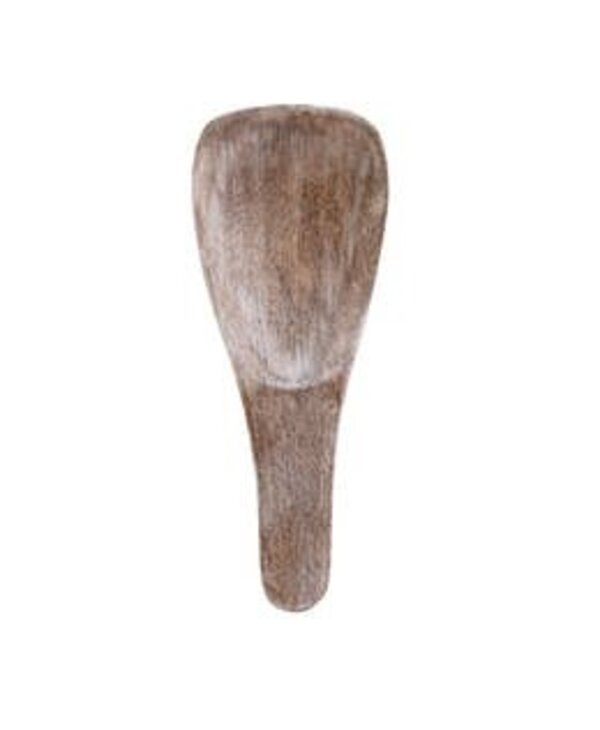Luxe B Pampas Grass Washed Wood Spoon Rest