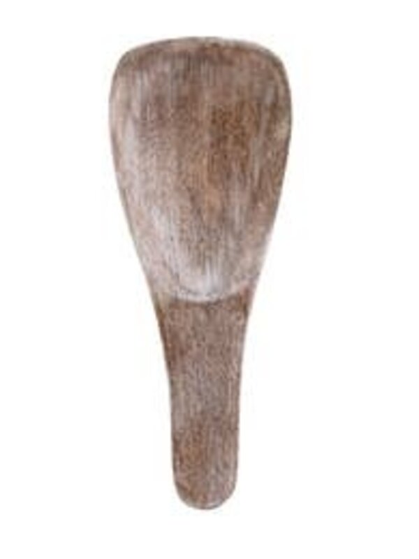 Luxe B Pampas Grass Washed Wood Spoon Rest