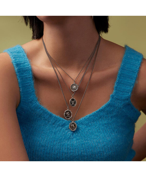 Pyrrha Lionhearted Sterling Silver 20" Fine Curb