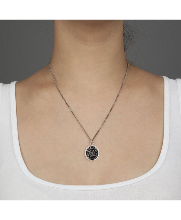 Pyrrha Higher Power Sterling Silver 20" Fine Curb