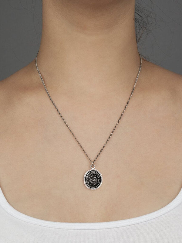 Pyrrha Higher Power Sterling Silver 20" Fine Curb