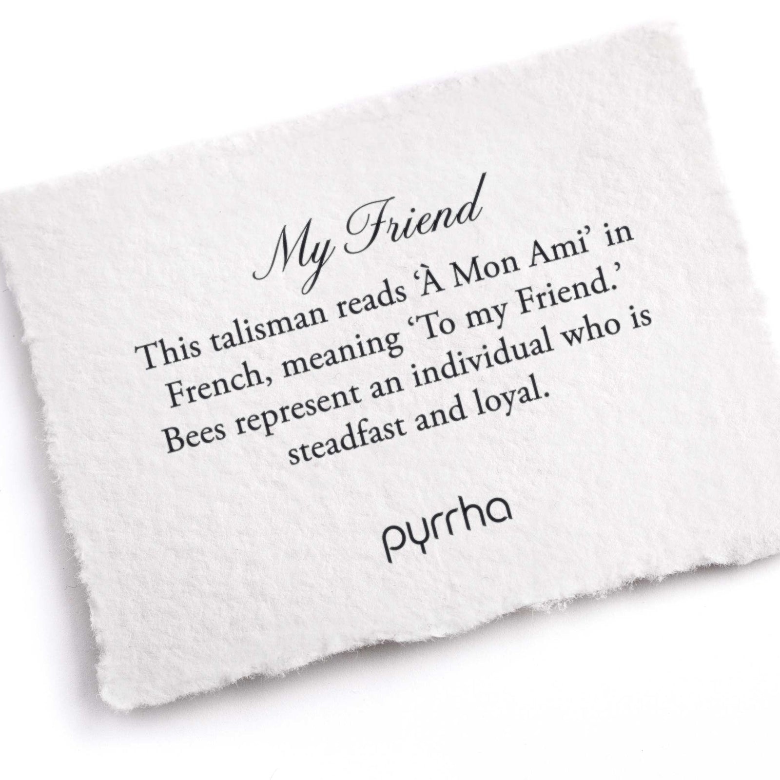 Pyrrha My Friend Sterling Silver 18"