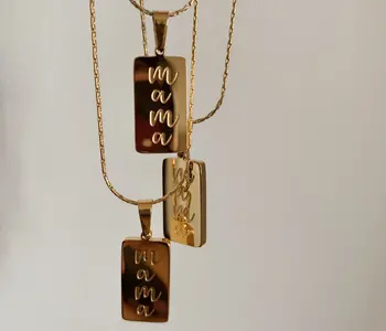 Mama Necklace - Gold