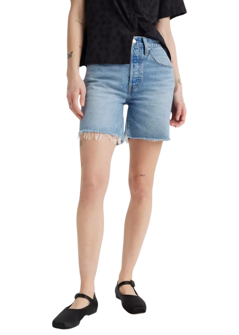 Levi Strauss & Co. 501 Mid Thigh Short, Fun Flare