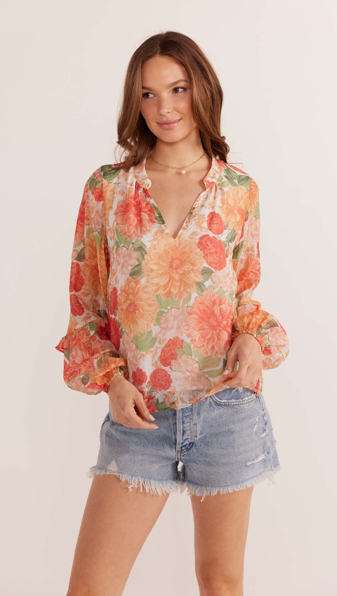 Mink Pink Aida LS Blouse