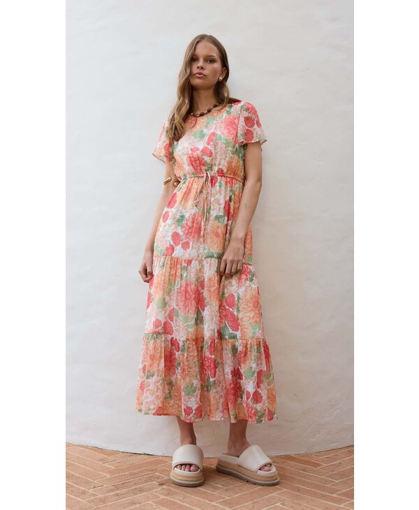 Mink Pink Aida Flutter Sleeve Midi