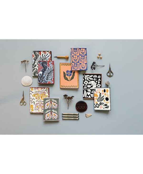 Danica Nocturna Block Print Notebooks Set of 2