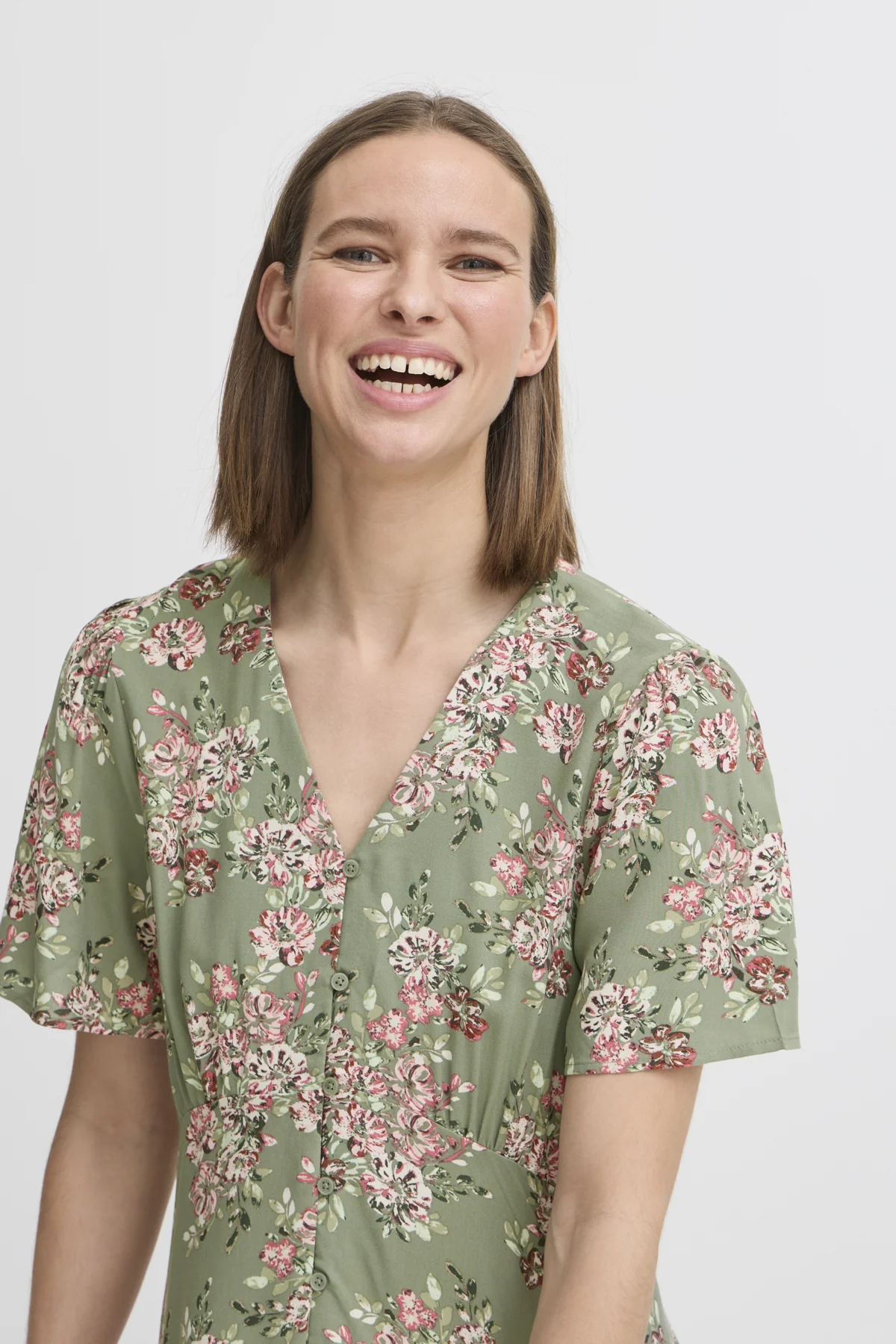 B.Young BYMMJOELLA Short VNeck Dress