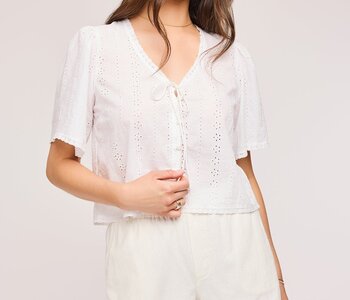 Jessa Eyelet Top