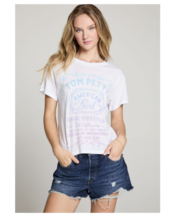 Chaser Tom Petty American Girl Gradient Crewneck Tee