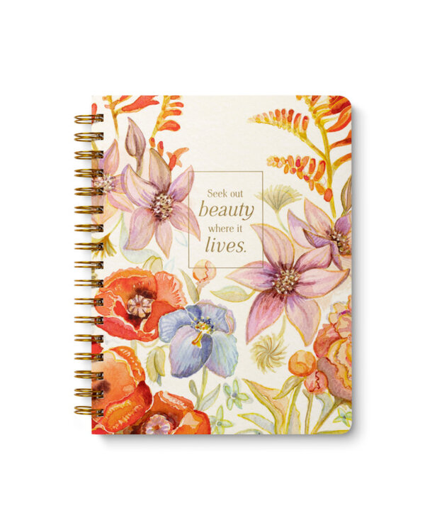 Compendium Seek Out Beauty Spiral Notebook