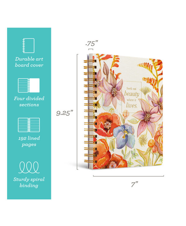 Compendium Seek Out Beauty Spiral Notebook