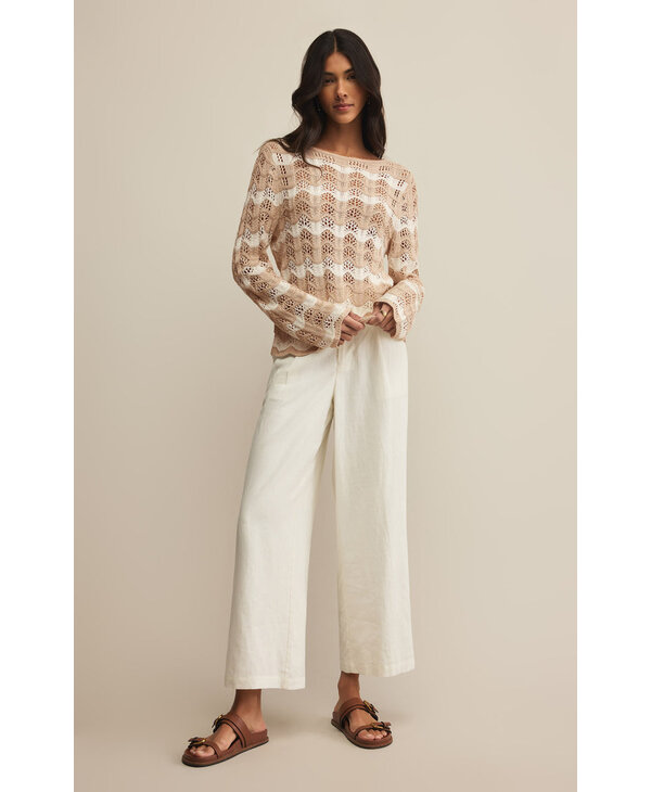 Z Supply Azura Stripe Crochet Top