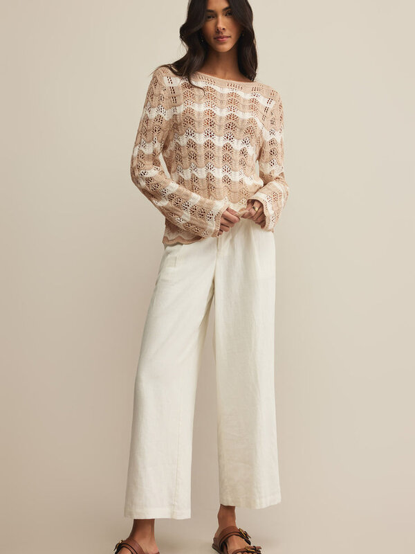 Z Supply Azura Stripe Crochet Top