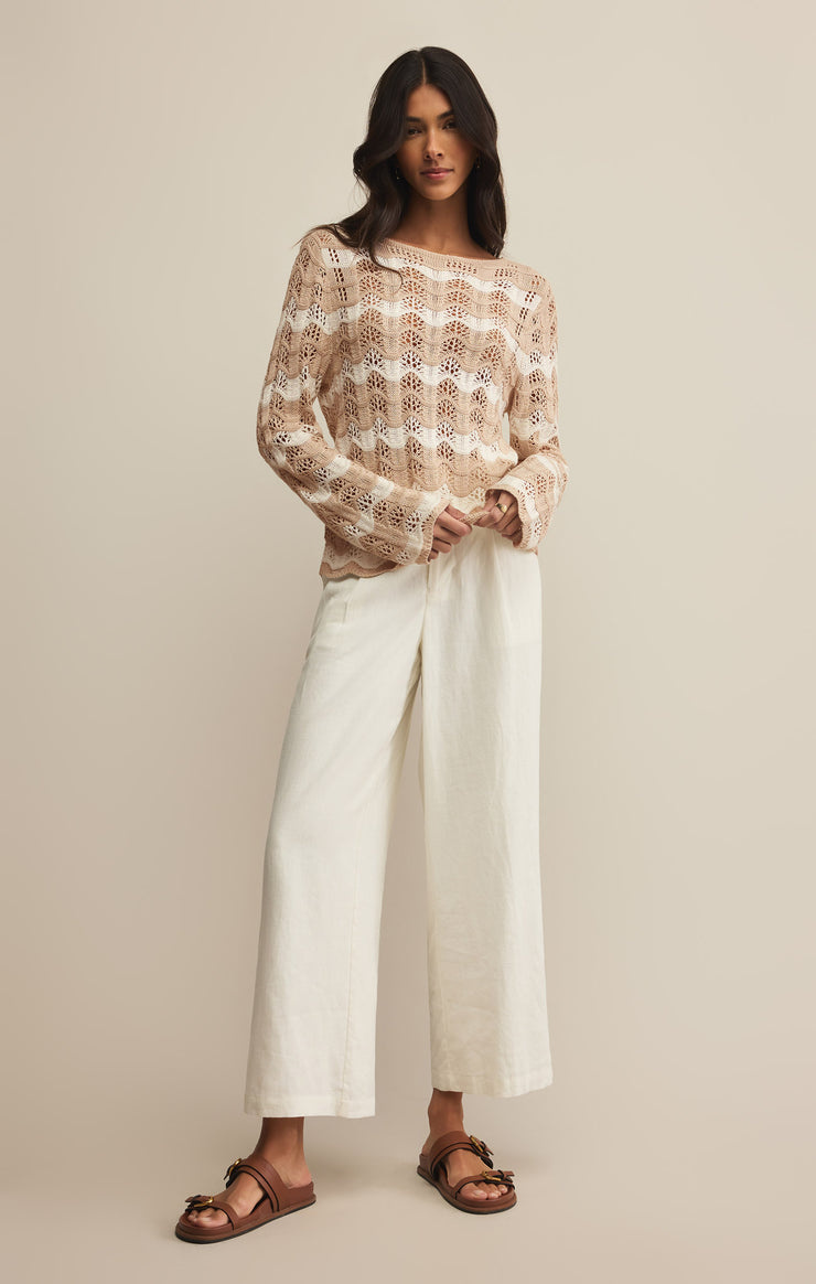 Z Supply Azura Stripe Crochet Top