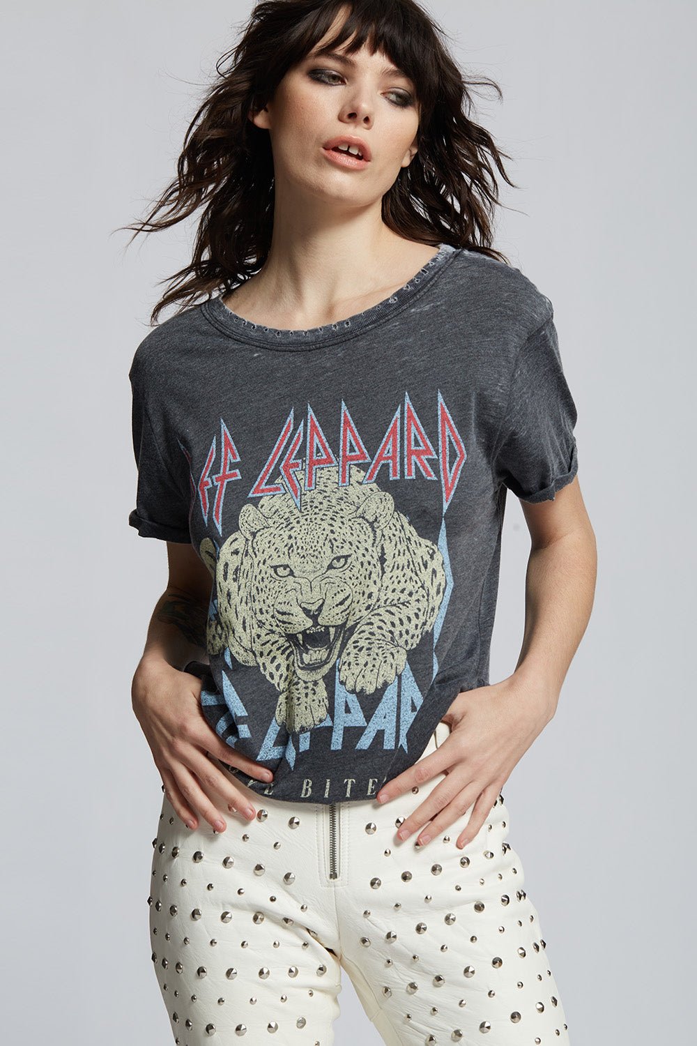 Recycled Karma Def Leppard Love Bites Burnout Tee