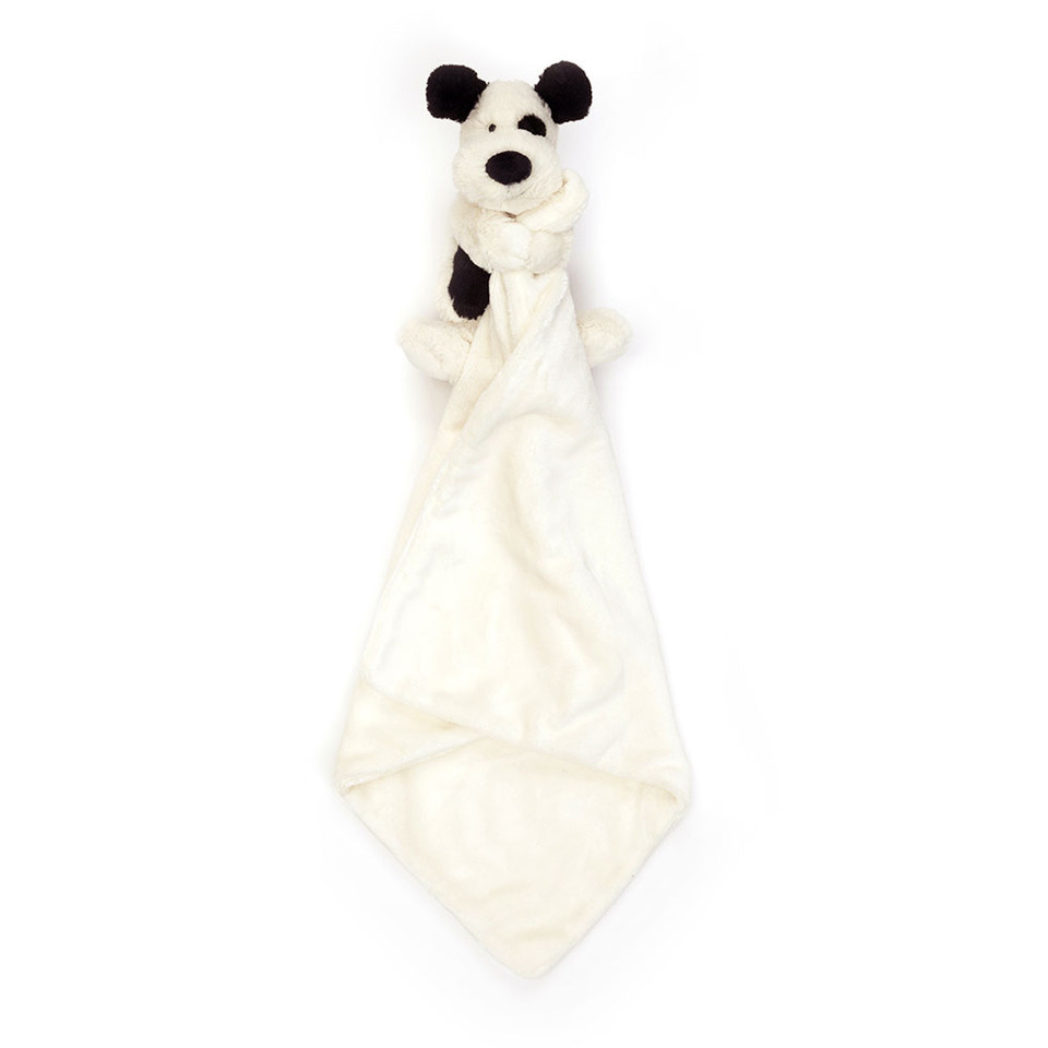 Jellycat Inc. Bashful Black &Cream Puppy Soother