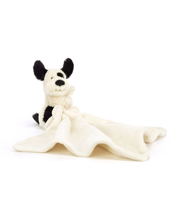 Jellycat Inc. Bashful Black &Cream Puppy Soother
