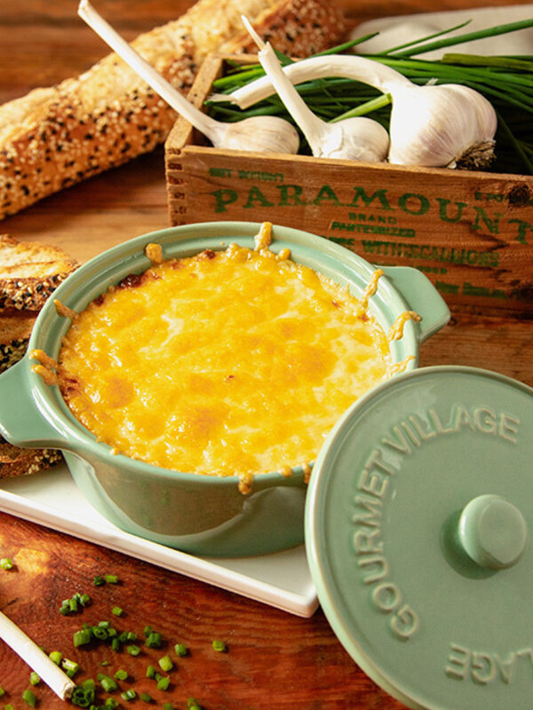 GOURMET VILLAGE Garlic Bread Recipe Box