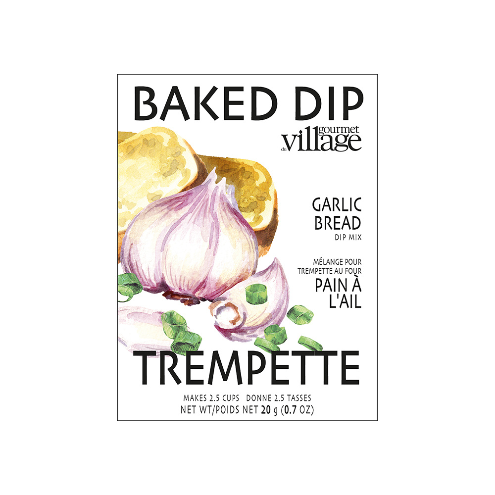 GOURMET VILLAGE Garlic Bread Recipe Box