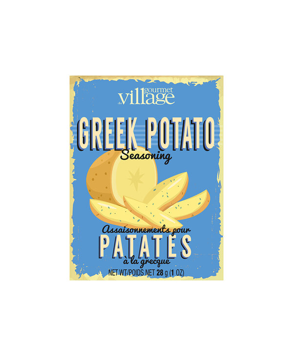 GOURMET VILLAGE Greek Potatoes Recipe Box