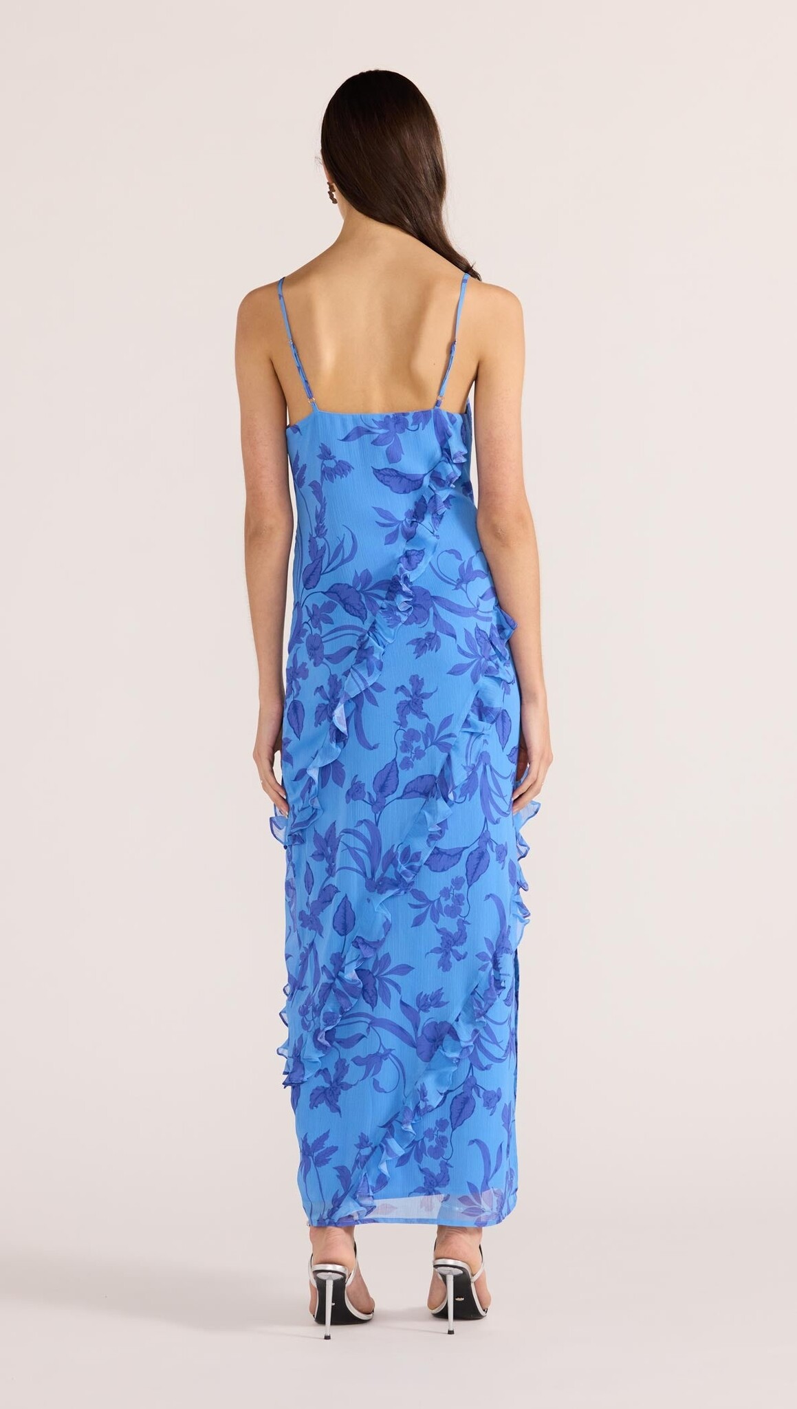 Mink Pink Jeanne Ruffle Maxi Dress