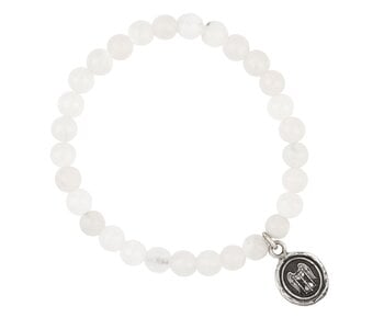 Mindful White Jade Talisman