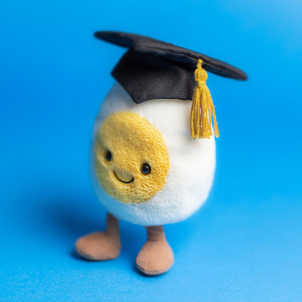 Jellycat Inc. Amuseables Boiled Egg Graduation