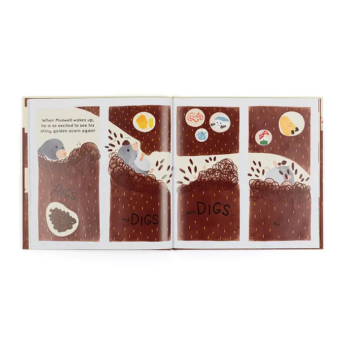 Jellycat Inc. Muswell Mole and the Buried Treasure Book
