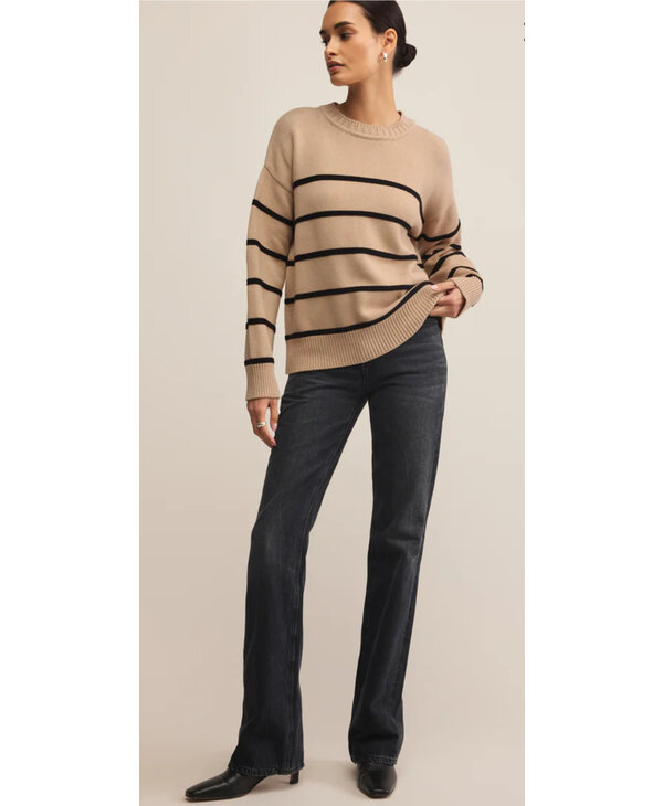 Z Supply Boyfriend Striped Sweater
