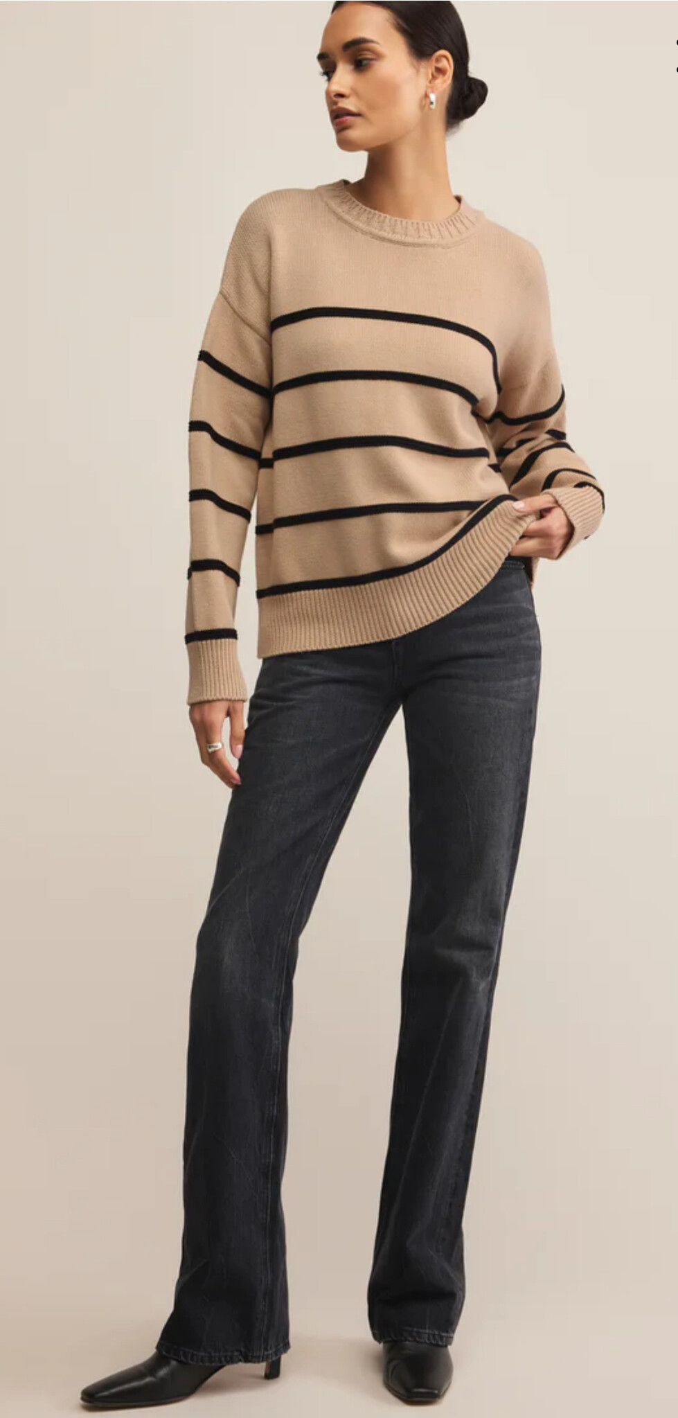 Z Supply Boyfriend Striped Sweater