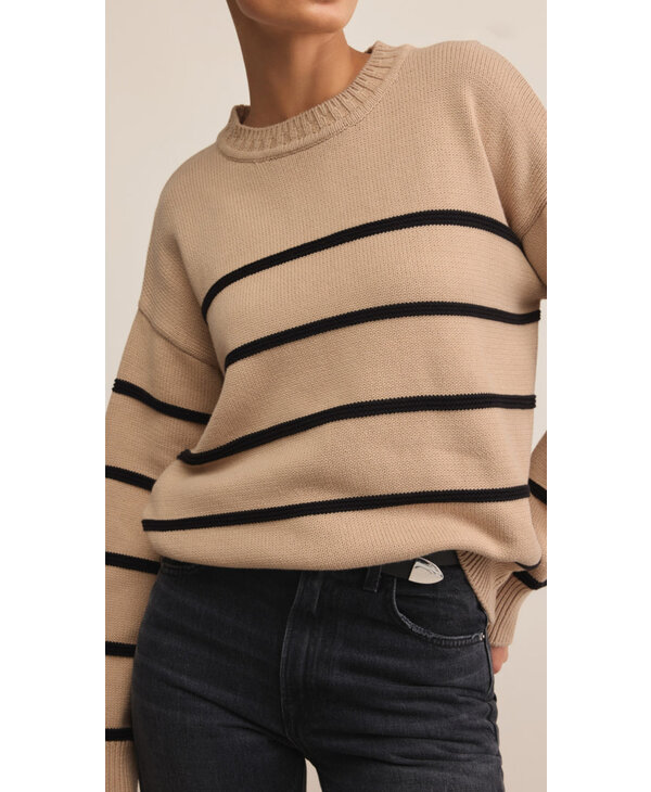 Z Supply Boyfriend Striped Sweater