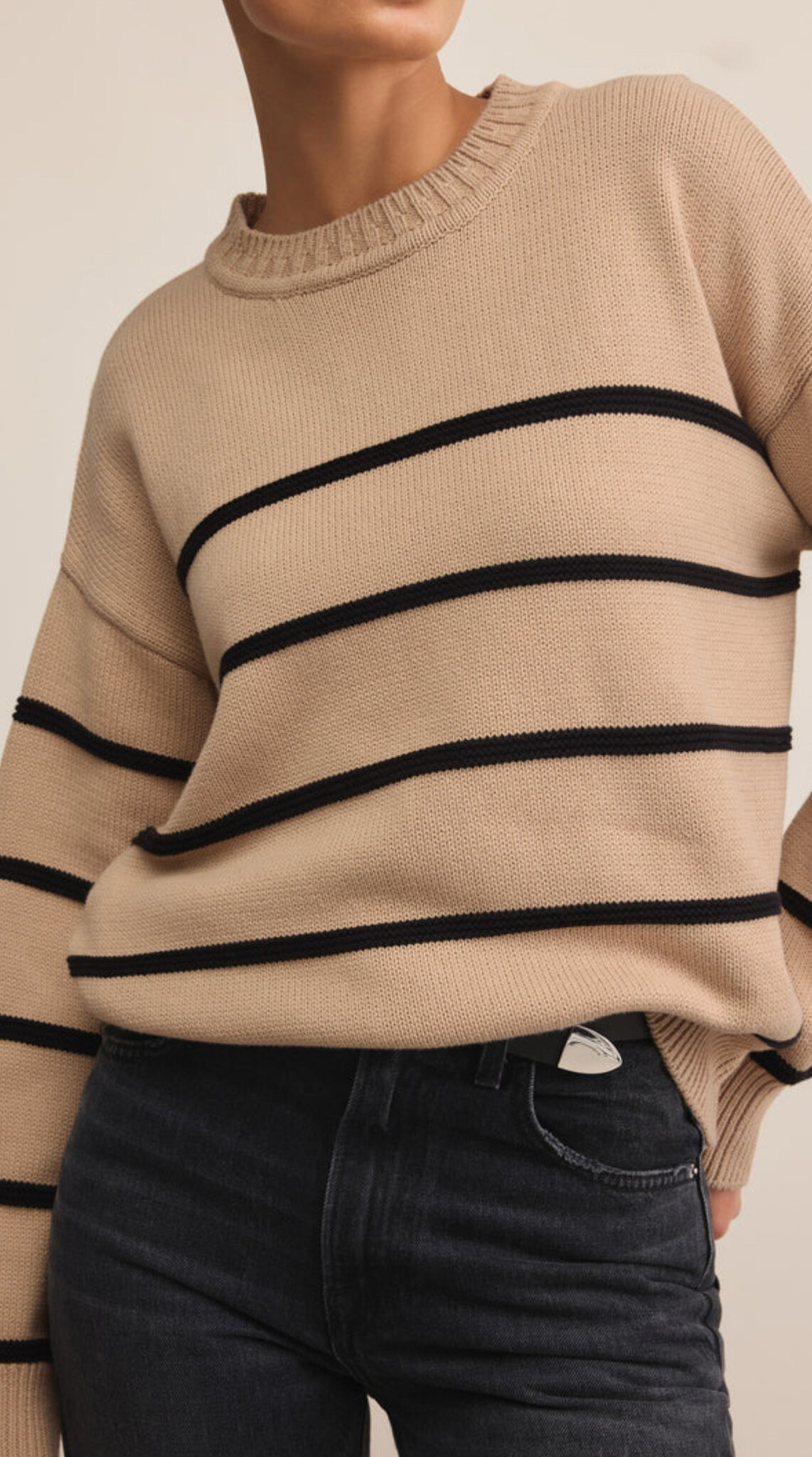 Z Supply Boyfriend Striped Sweater