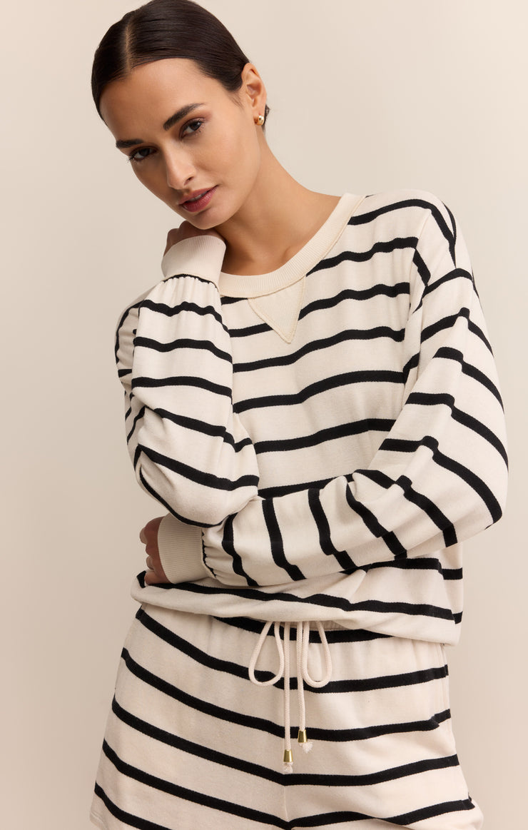 Z Supply Standout Striped Sweatshirt