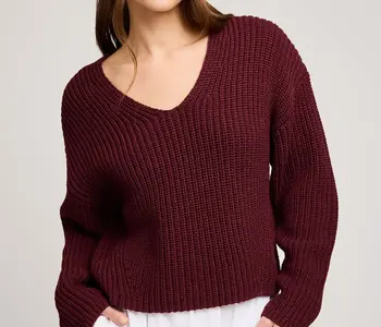 Spencer V-Neck Knit Sweater