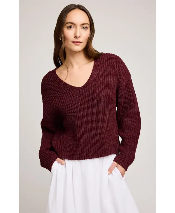Gentle Fawn Spencer V-Neck Knit Sweater