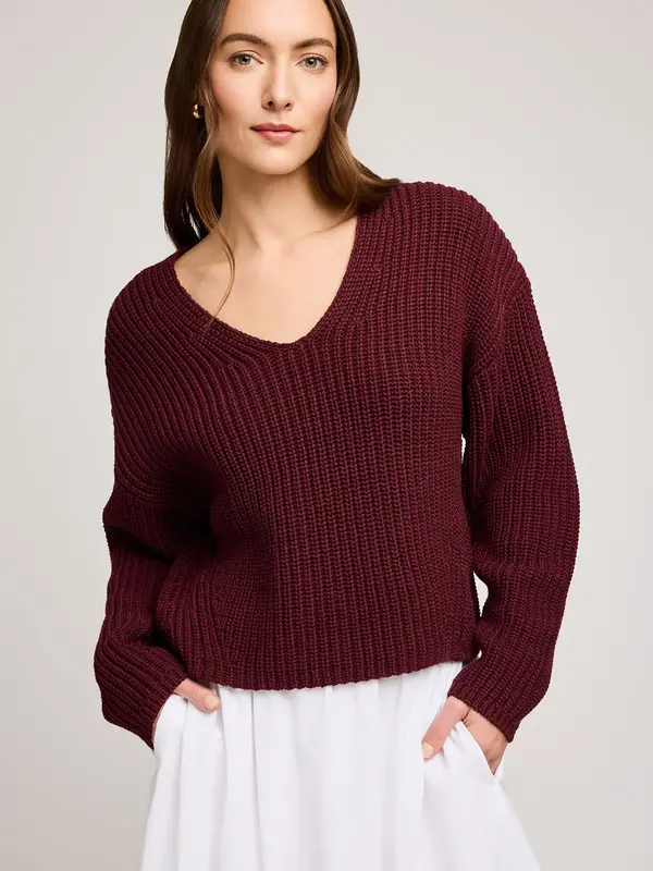 Gentle Fawn Spencer V-Neck Knit Sweater