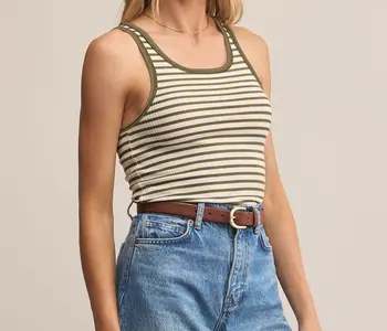 Classic Striped Scoop Tank