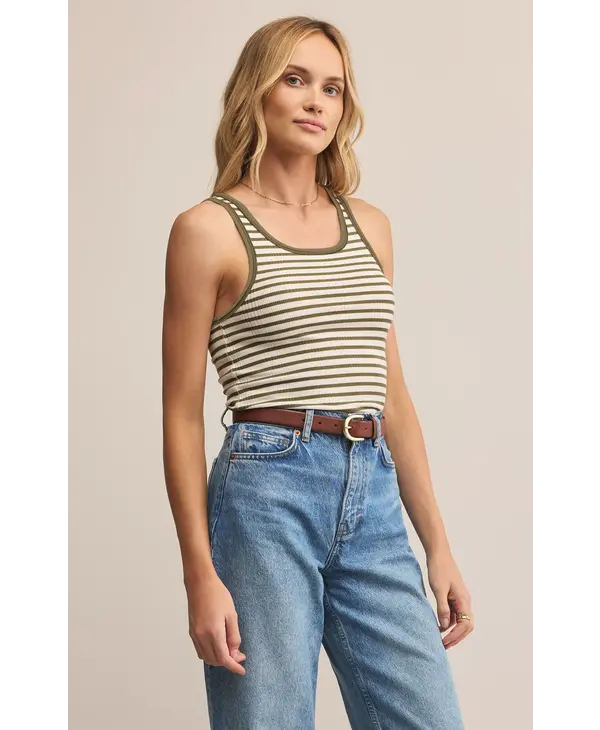 Z Supply Classic Striped Scoop Tank