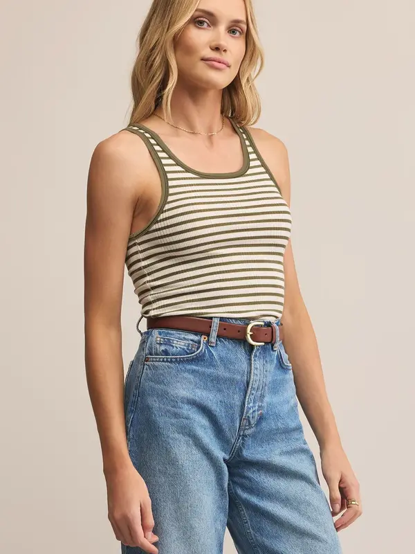 Z Supply Classic Striped Scoop Tank