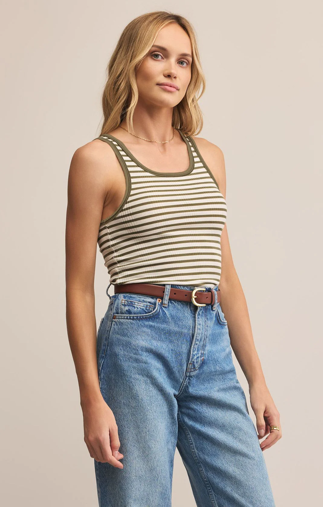 Z Supply Classic Striped Scoop Tank