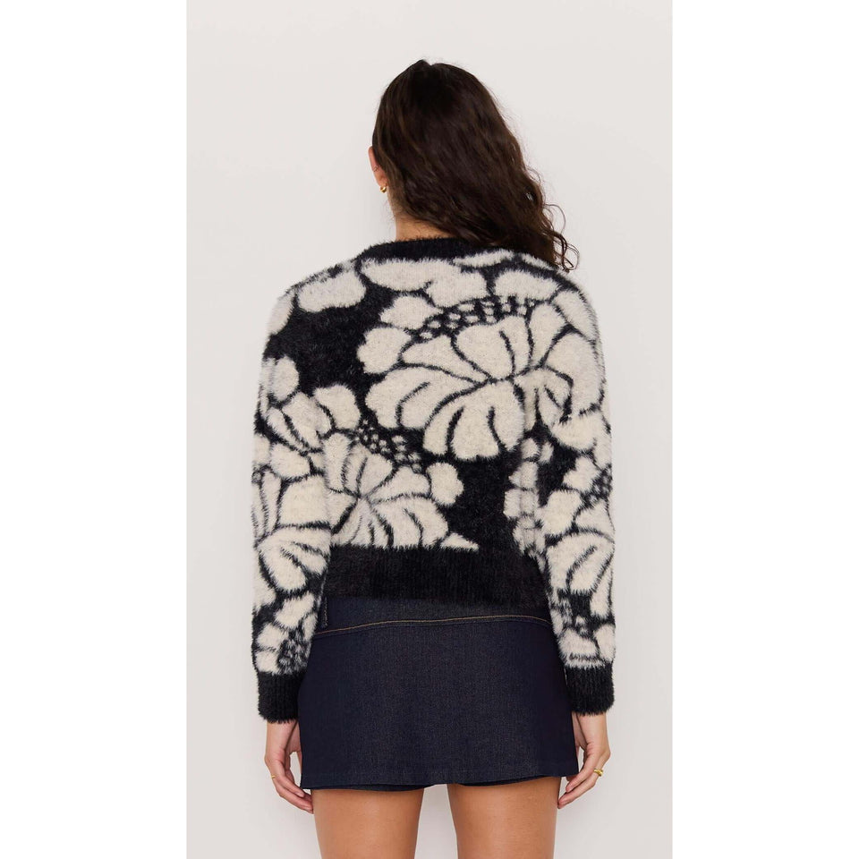 Mink Pink Eden Intarzia Knit Sweater