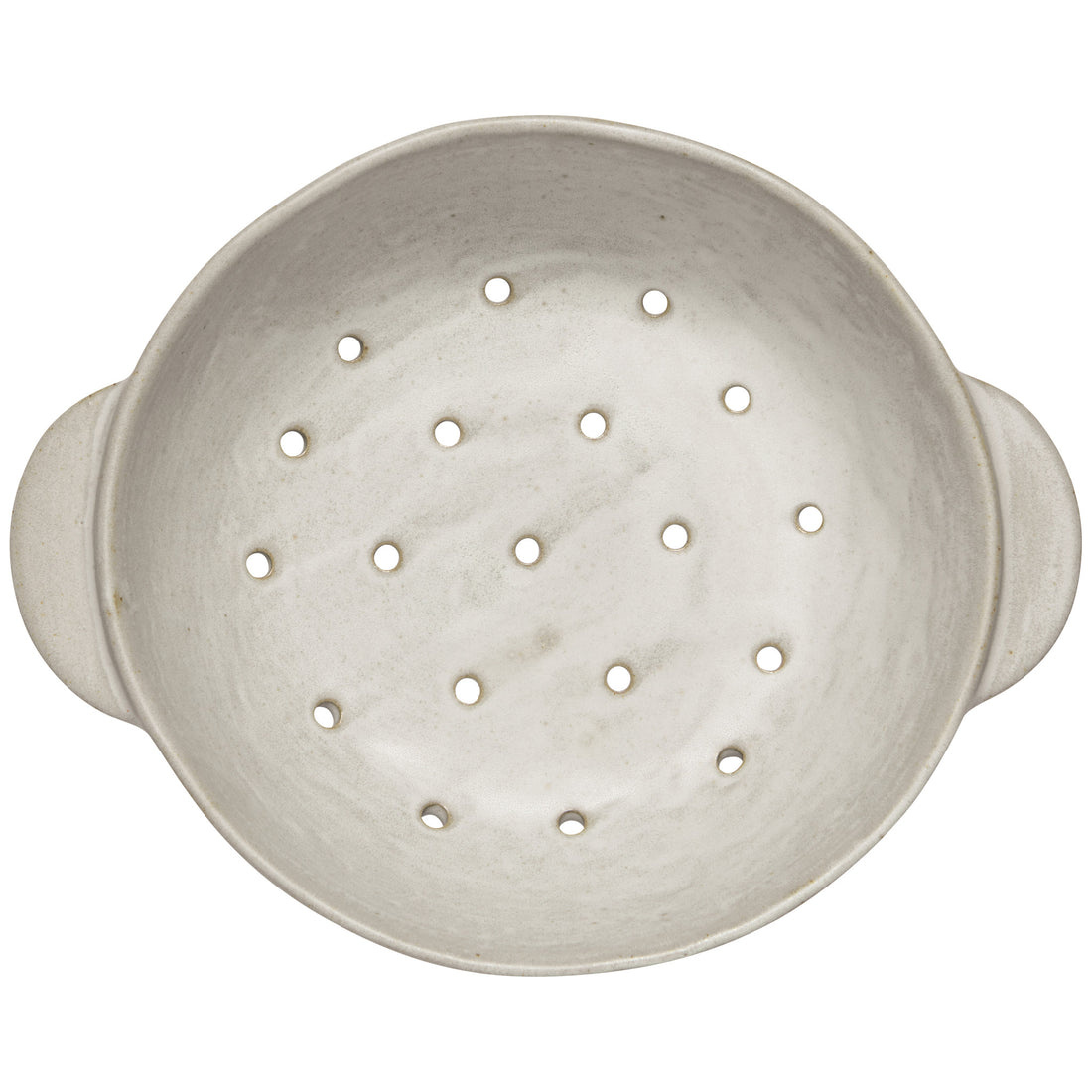 Danica Ivory Stoneware Fruit Bowl, 9 inch